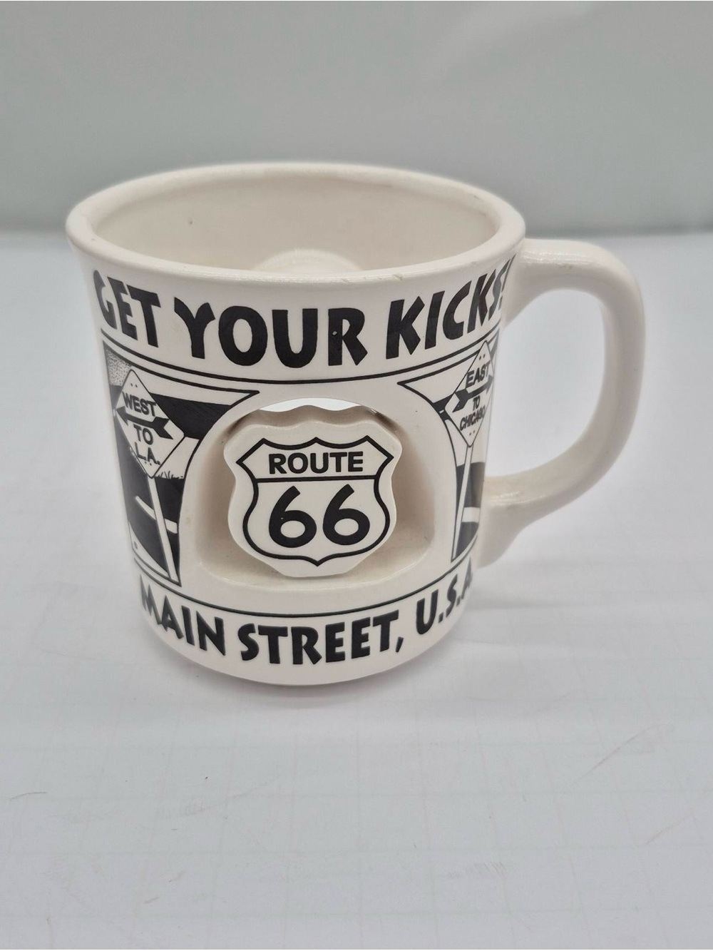 Route 66 Collectors Coffee Mug Unique Get Your Kicks Road Trip Nostalgia 8 fl oz
